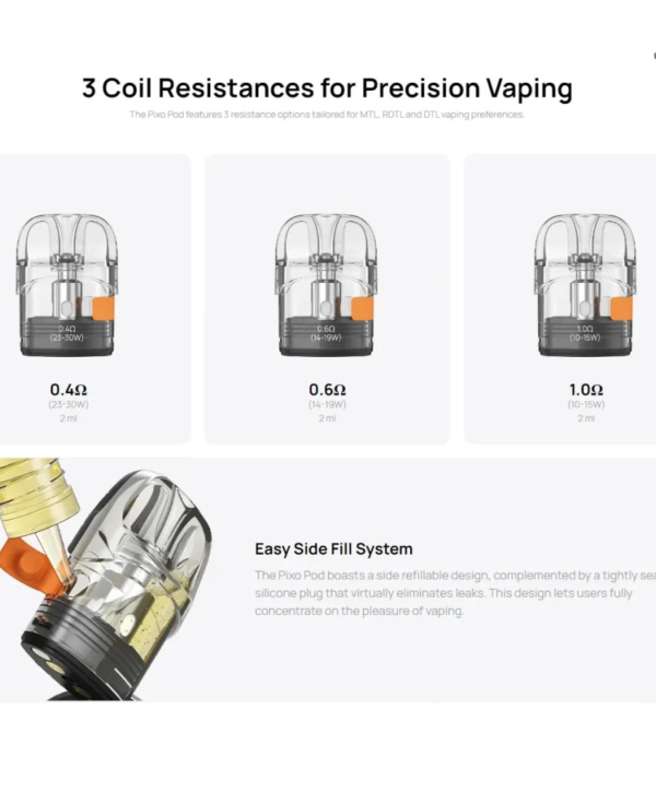 ASPIRE PIXO霧克斯煙彈空倉官網：圖片 2